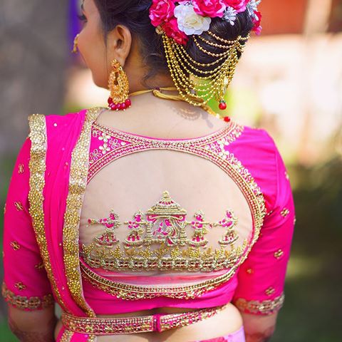 PunjabKesari, Blouse Neck Design,ब्लाउज के बैक डिजाइन