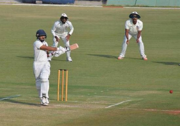 Ajay Rohera making world records while hit 267 run on debut match