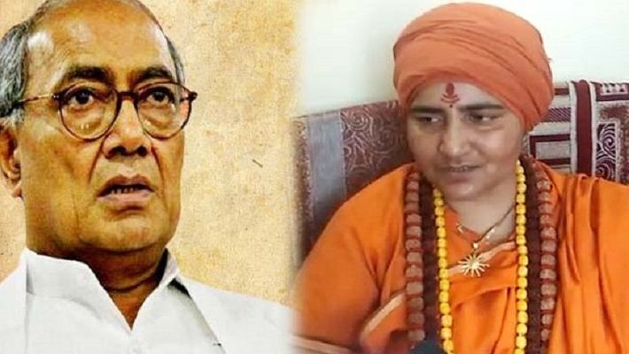 PunjabKesari, Sadhvi Pragya, Digvijay Singh