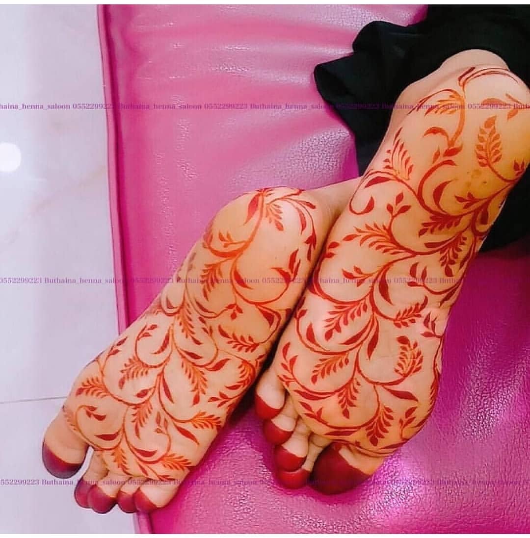 PunjabKesari, Nari, feet sole Mehndi image, Mehndi design