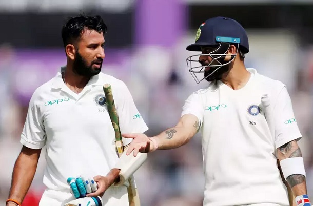 pujara and kohli image