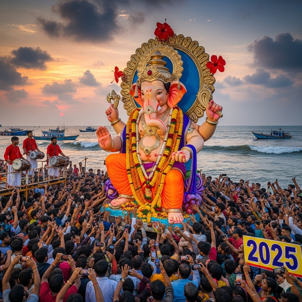 PunjabKesari Ganesh Visarjan