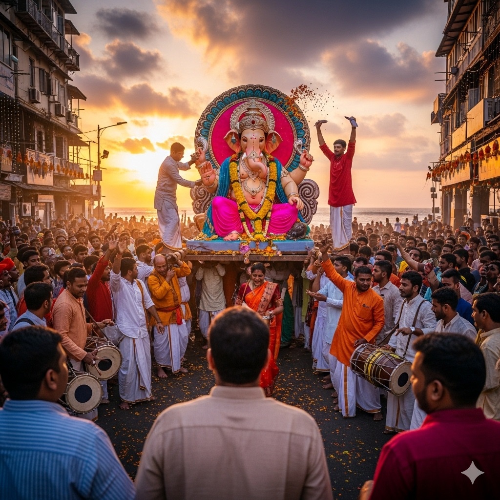 PunjabKesari Ganesh Visarjan