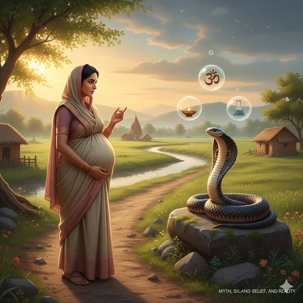 Snake and Pregnant Woman