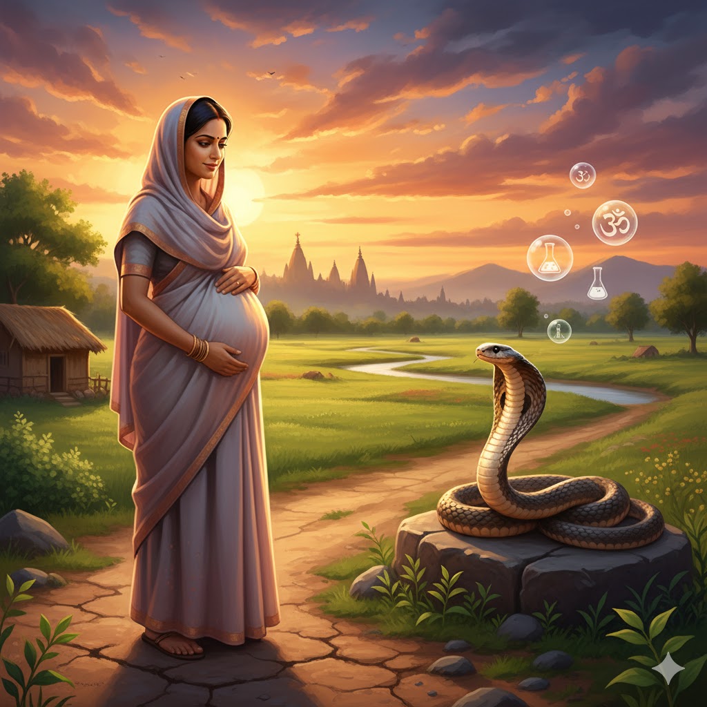 Snake and Pregnant Woman