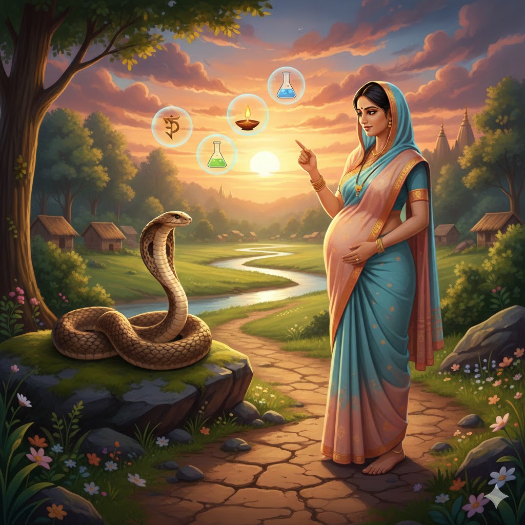Snake and Pregnant Woman