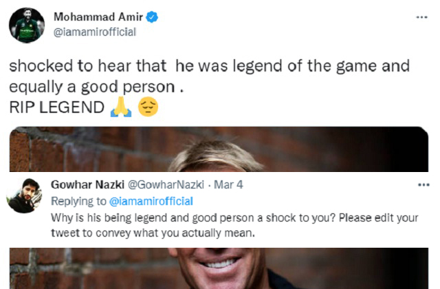 Mohammad Amir, Tribute, Shane Warne, cricket news in hindi, sports news, मोहम्मद आमिर, श्रद्धांजलि, शेन वार्न