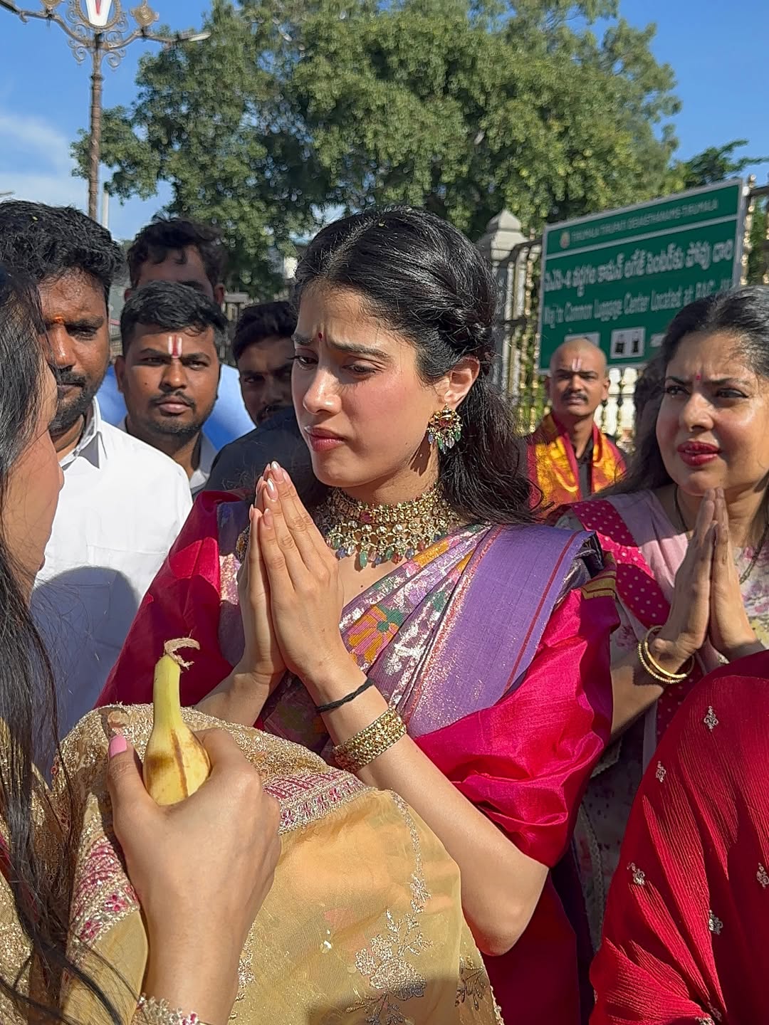  Janhvi Kapoor in Tirupati