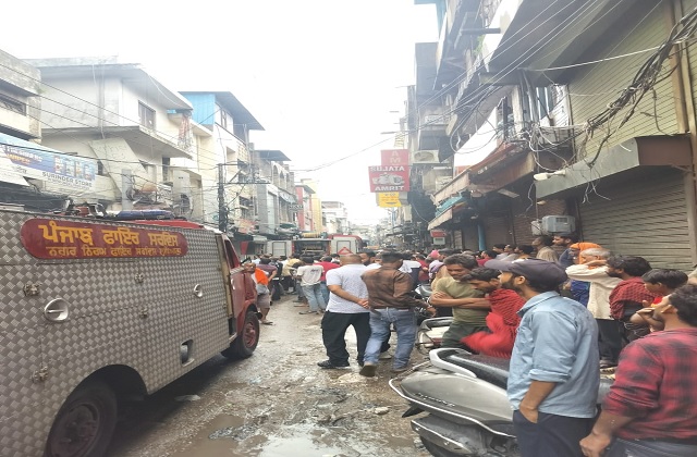 ludhiana market fire