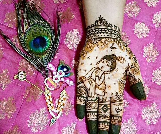 Radha Krishna in mehndi | Mehndi art designs, Mehndi design pictures, Mehndi  designs for girls