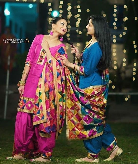 PunjabKesari,सिंपल सूट इमेज,फुलकारी दुपट्टा इमेज, Phulkari image phulkari suit image