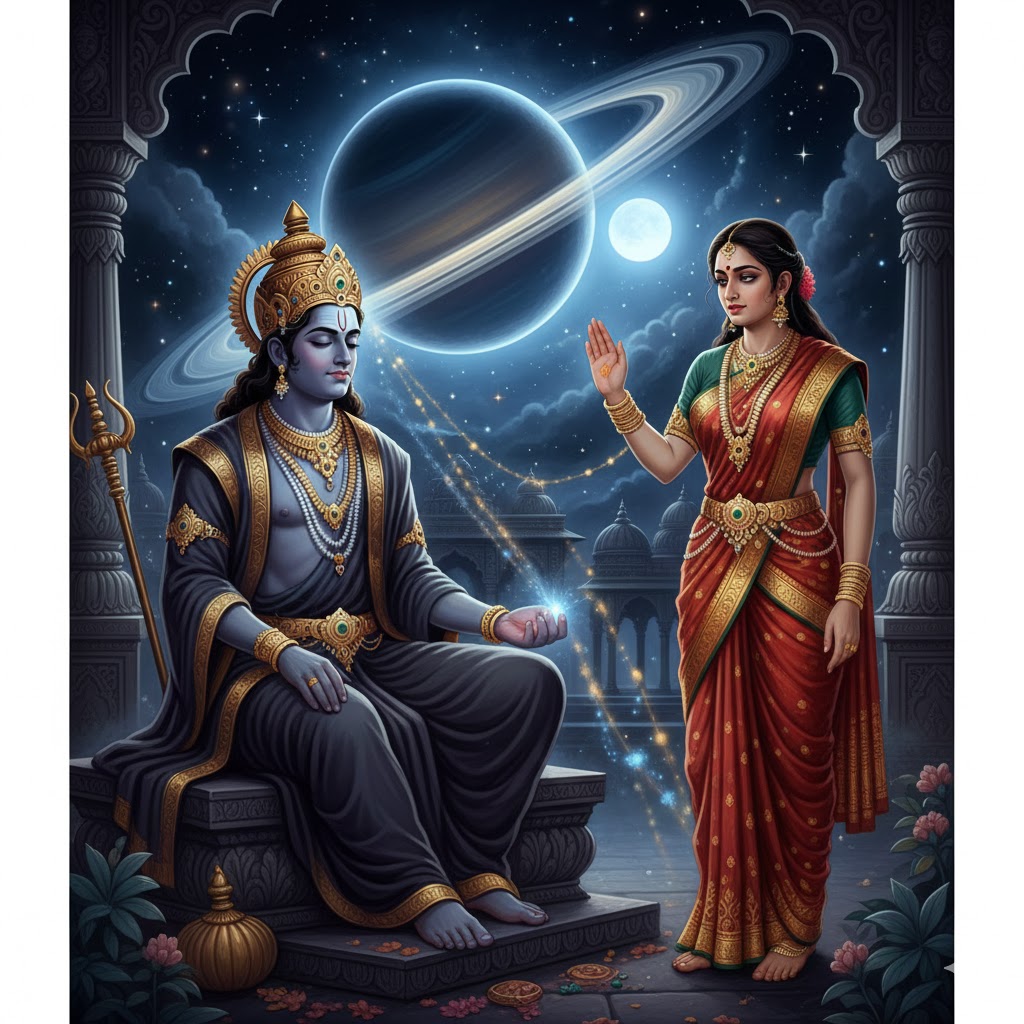 Shani Dev and His Wife Story