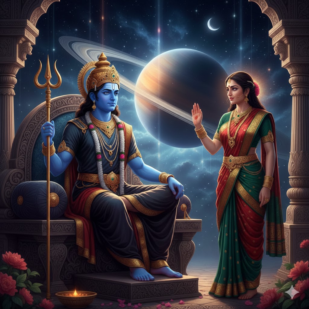 Shani Dev and His Wife Story