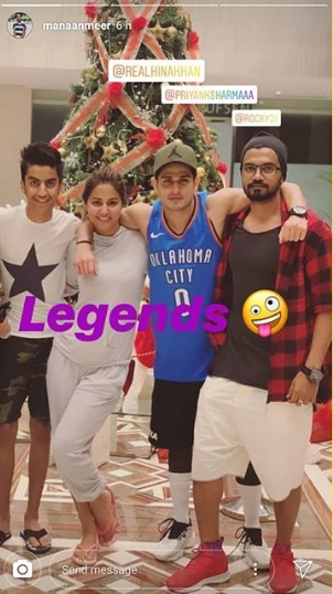 Bollywood Tadka, हिना खान इमेज, प्रियांक शर्मा इमेज, रॉकी जायसवाल इमेज, डिनर डेट इमेज, इंस्टाग्राम इमेज