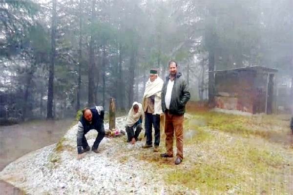 PunjabKesari, Snowfall Image