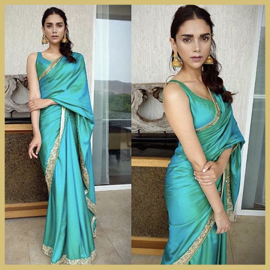 PunjabKesari, Aditi Rao Hydari Saree Image, Nari