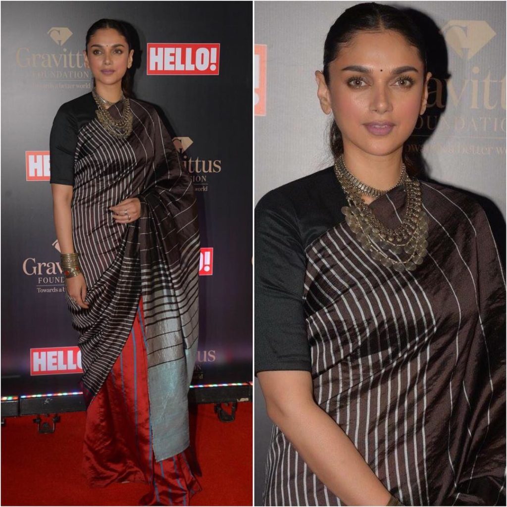 PunjabKesari, Aditi Rao Hydari Saree Image, Nari