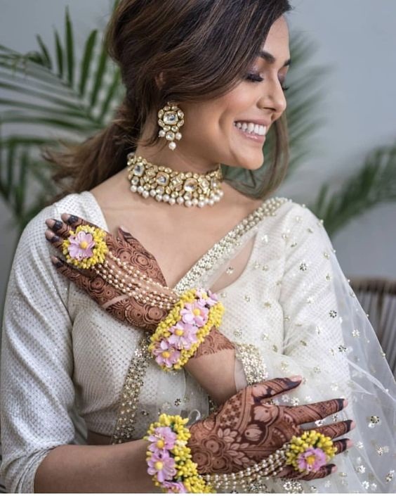 PunjabKesari, Floral Jewellery Set Designs,फ्लोरल ज्वेलरी सेट डिजाइन्स