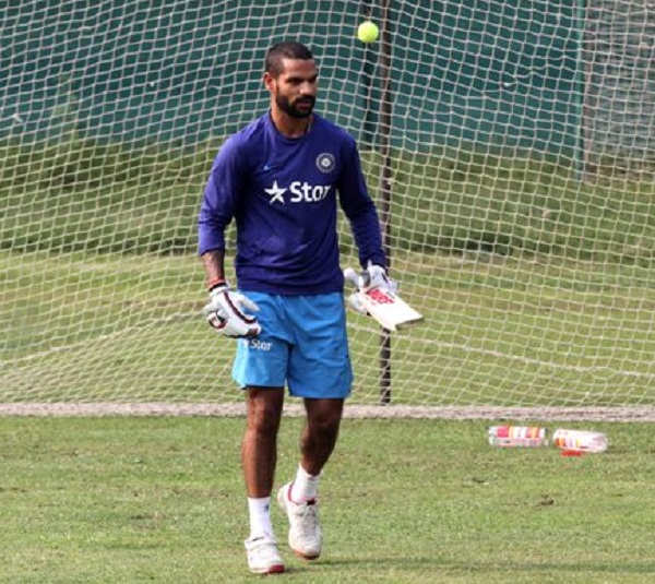 Shikhar Dhawan share practise video on hit twitter account