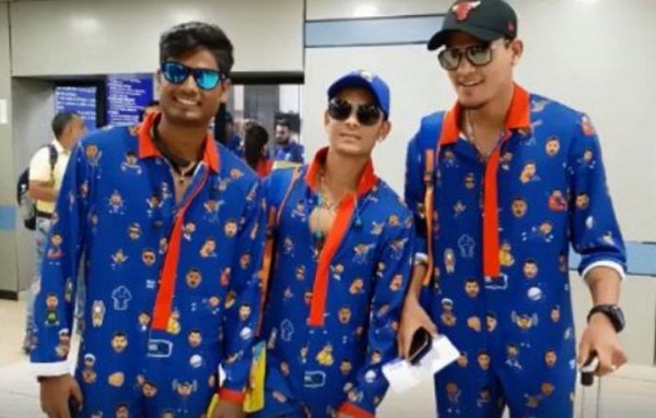 Ishan kishan wear the Emoji kit