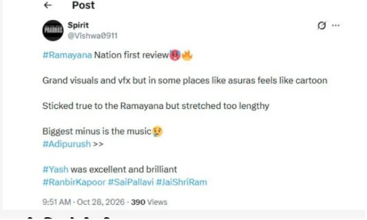Ramayana First Review
