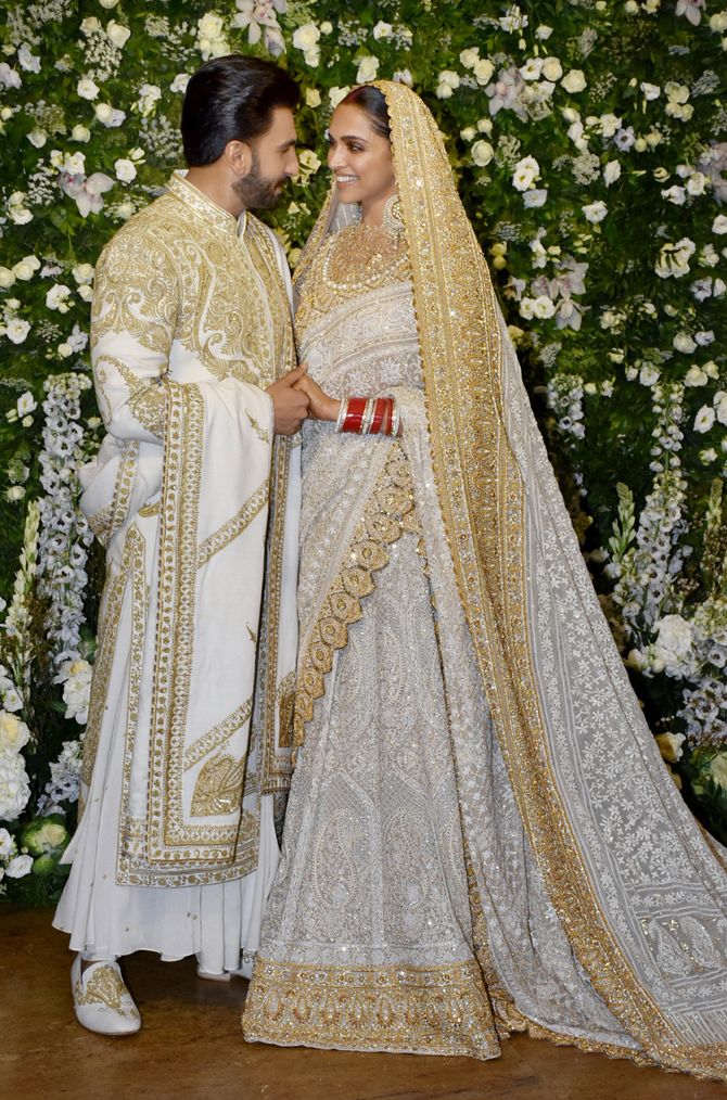PunjabKesari, deepika padukone Reception Dress, White Wedding dress, nari