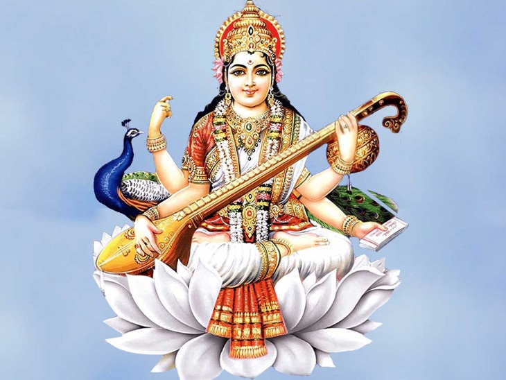 PunjabKesari  Maa Saraswati Ki Murti 