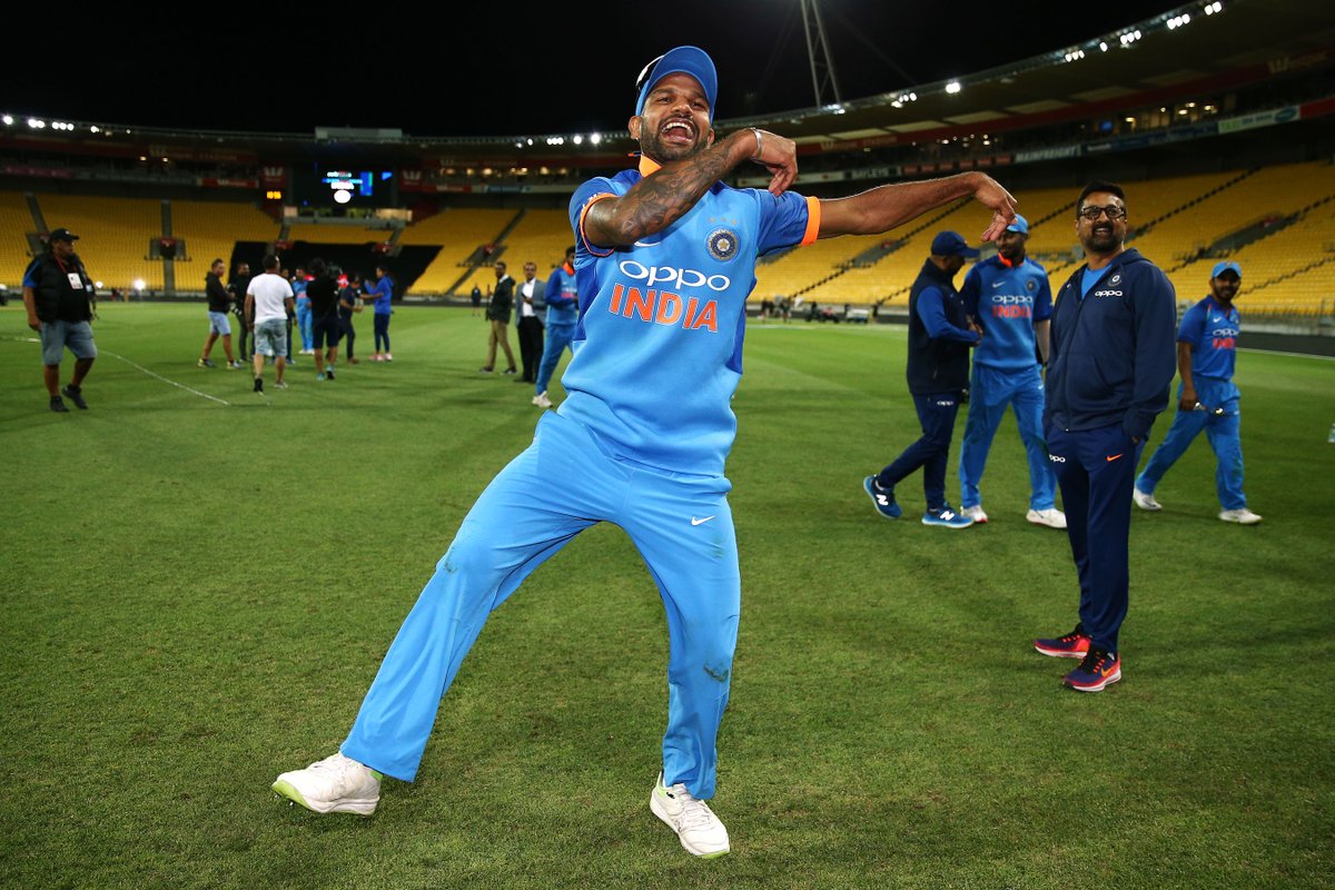 Shikhar Dhawan Bhangra NZvIND