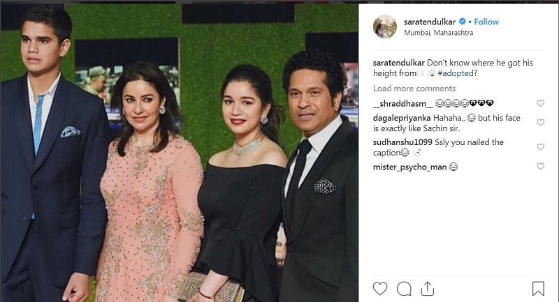 Sara Tendulkar photo, sachin tendulkar family photo, arjun tendulkar, anjali tendulkar, sara tendulkar 