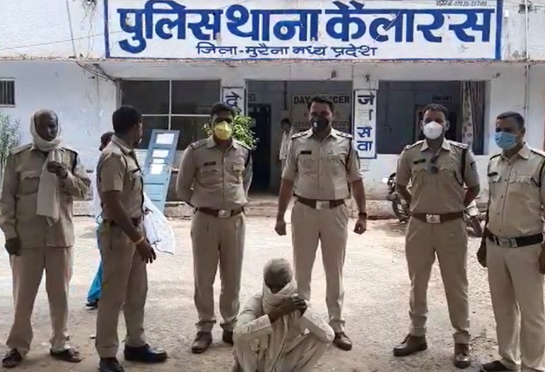 PunjabKesari, Madhya Pradesh, Morena, Kailaras, Crime, Police 