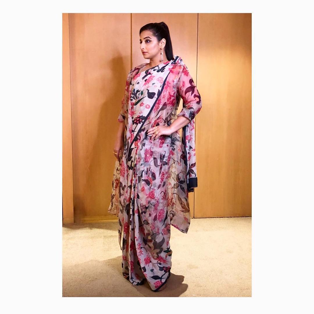 PunjabKesari, Nari, Vidya balan, Saree Look, विद्या ने बदला साड़ी लुक