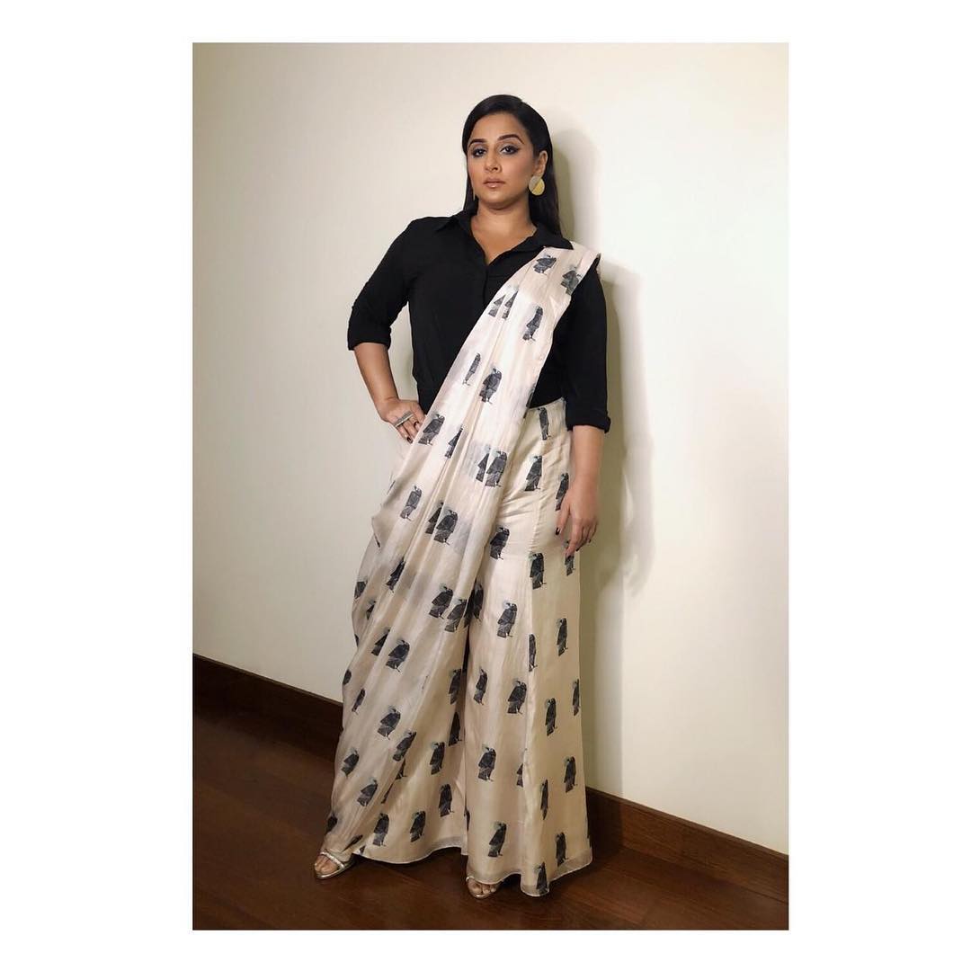 PunjabKesari, Nari, Vidya balan, Saree Look, विद्या ने बदला साड़ी लुक