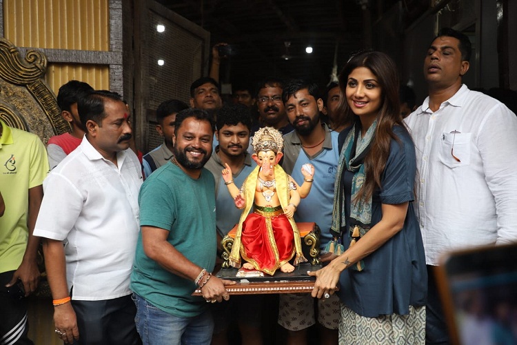 PunjabKesari, shilpa shetty ganesha 2019