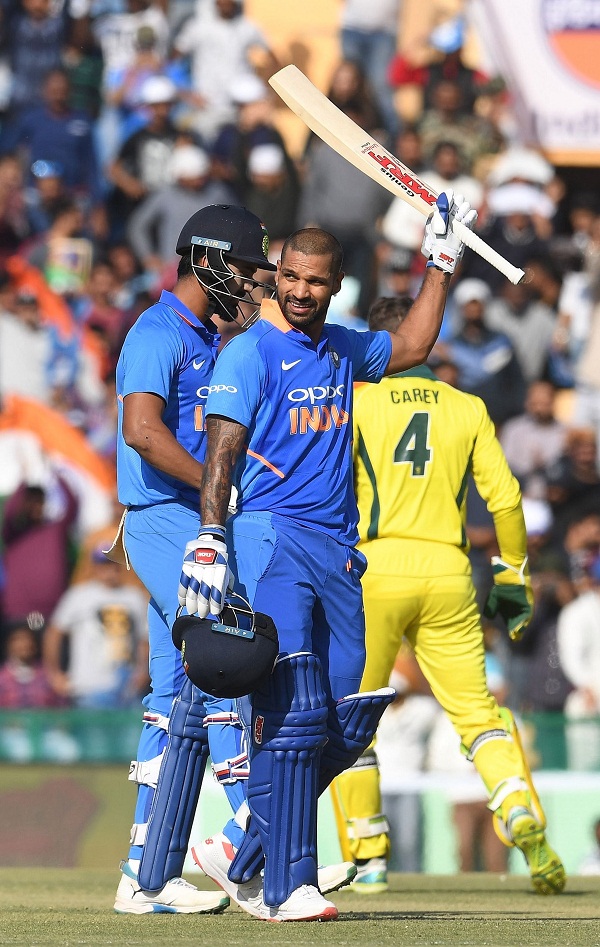 Shikhar dhawan break virender sehwag 15th hundred record in ODI