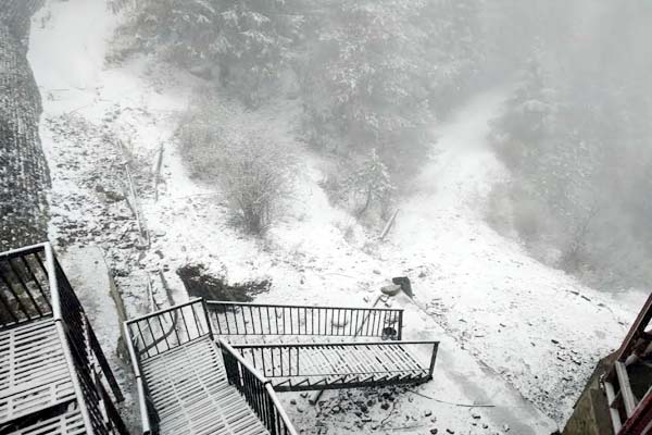 PunjabKesari, Snowfall Image