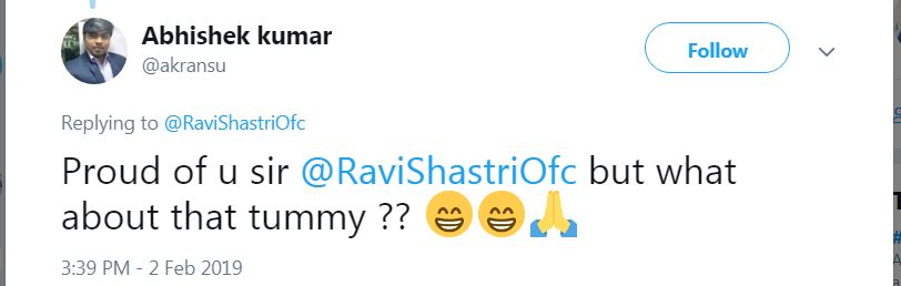 Ravi Shastri Troll 