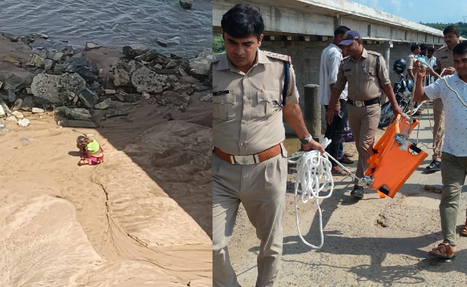 PunjabKesari, Seoni news, Sidhi district, woman suicide attempt, Son river rescue, elderly woman saved, local heroes, police rescue operation, Ramnaresh Kevat, Amiliya police, emergency news India, 