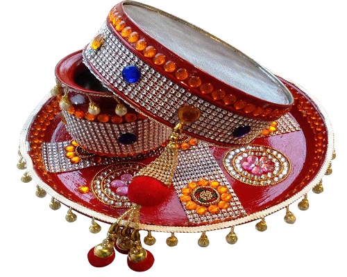 Image result for karwa chauth vrat thali