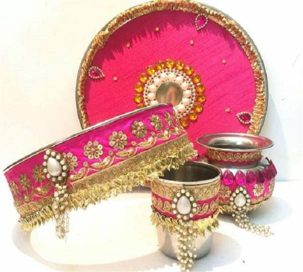 करवा चौथ व्रत के लिए इस तरह करें Thali Decoration