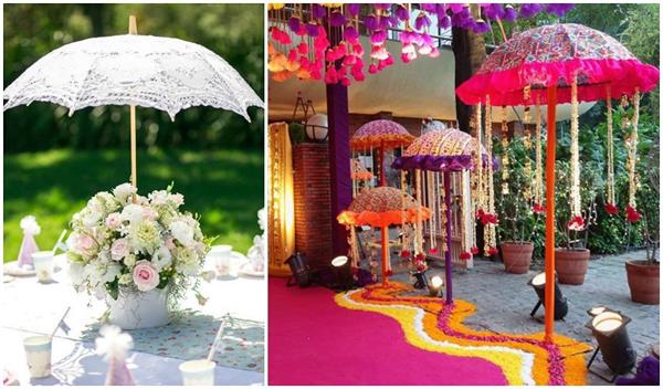 वेडिंग डेकोरेशन को अट्रैक्टिव बनाने के लिए बेस्ट है Umbrella Theme