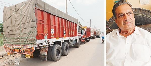 ऑल इंडिया मोटर ट्रांसपोर्ट की हड़ताल से बंद रहे ट्रक-कैंटर ऑल इंडिया मोटर ट्रांसपोर्ट की हड़ताल से बंद रहे ट्रक-कैंटर