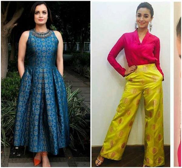 पुरानी बनारसी साड़ी की बनवाएं 8 ट्रैंडी ड्रेसेज - Nari