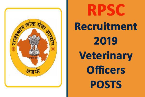 RPSC Recruitment 2019: पशु चिकित्सा ...