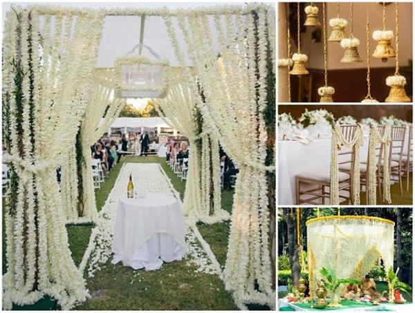 चमेली के फूलों से यूं करें Wedding Decor