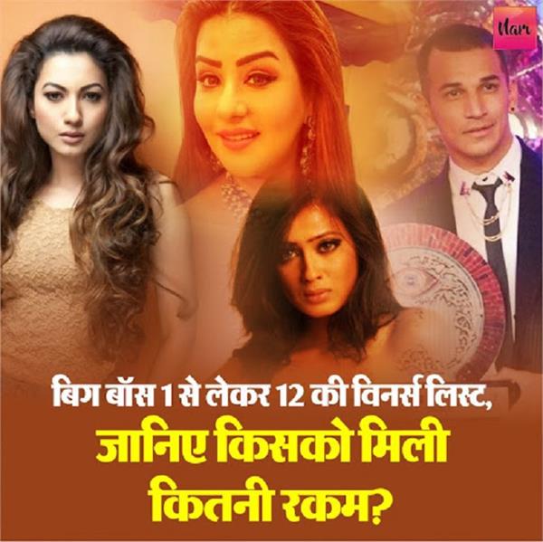 बिग बॉस 1 से लेकर 12 की विनर्स लिस्ट, जानिए किसको मिली कितनी रकम?