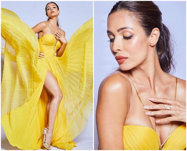 येलो आउटफिट बोल्ड अंदाज में मलाइका अरोड़ा ने शेयर की फोटो, देखिए तस्वीरें