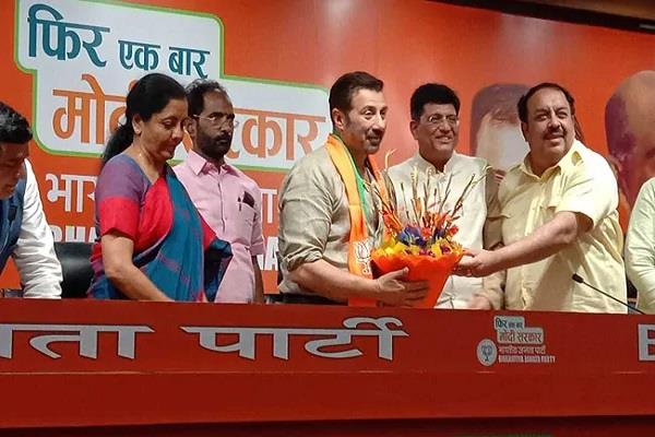 bjp releases list of 2 candidates sunny deol declared candidate gurdaspur