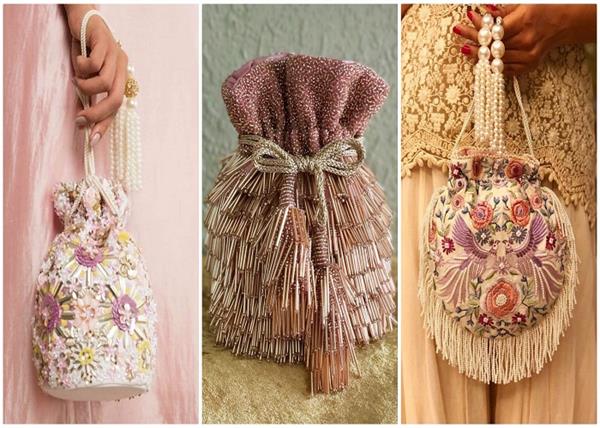 प्री-वेडिंग फंक्शन के लिए बेस्ट Potli Bags डिजाइन्स(See Pics)