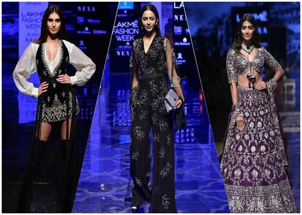 LFW 2019: पूजा के लहंगे पर टिकी सबकी नजरें जब दुल्हन बनकर की रैंप वॉक