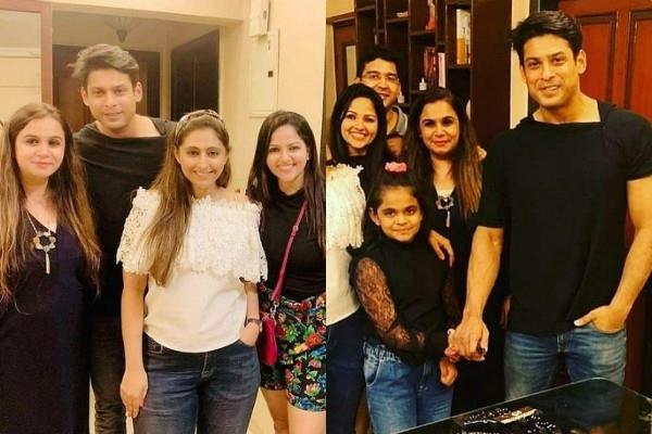 फ्रेंड्स और फैमिली संग सिद्धार्थ शुक्ला की पार्टी, केक काट यूं सेलिब्रेट की  जीत की खुशी sidharth shukla party with family and friends bollywood Tadka